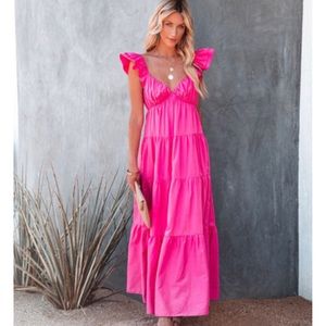 VICI Caprice Tiered Ruffle Maxi Dress
